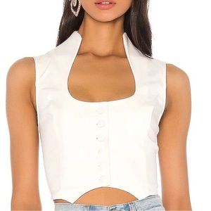 Superdown cropped vest